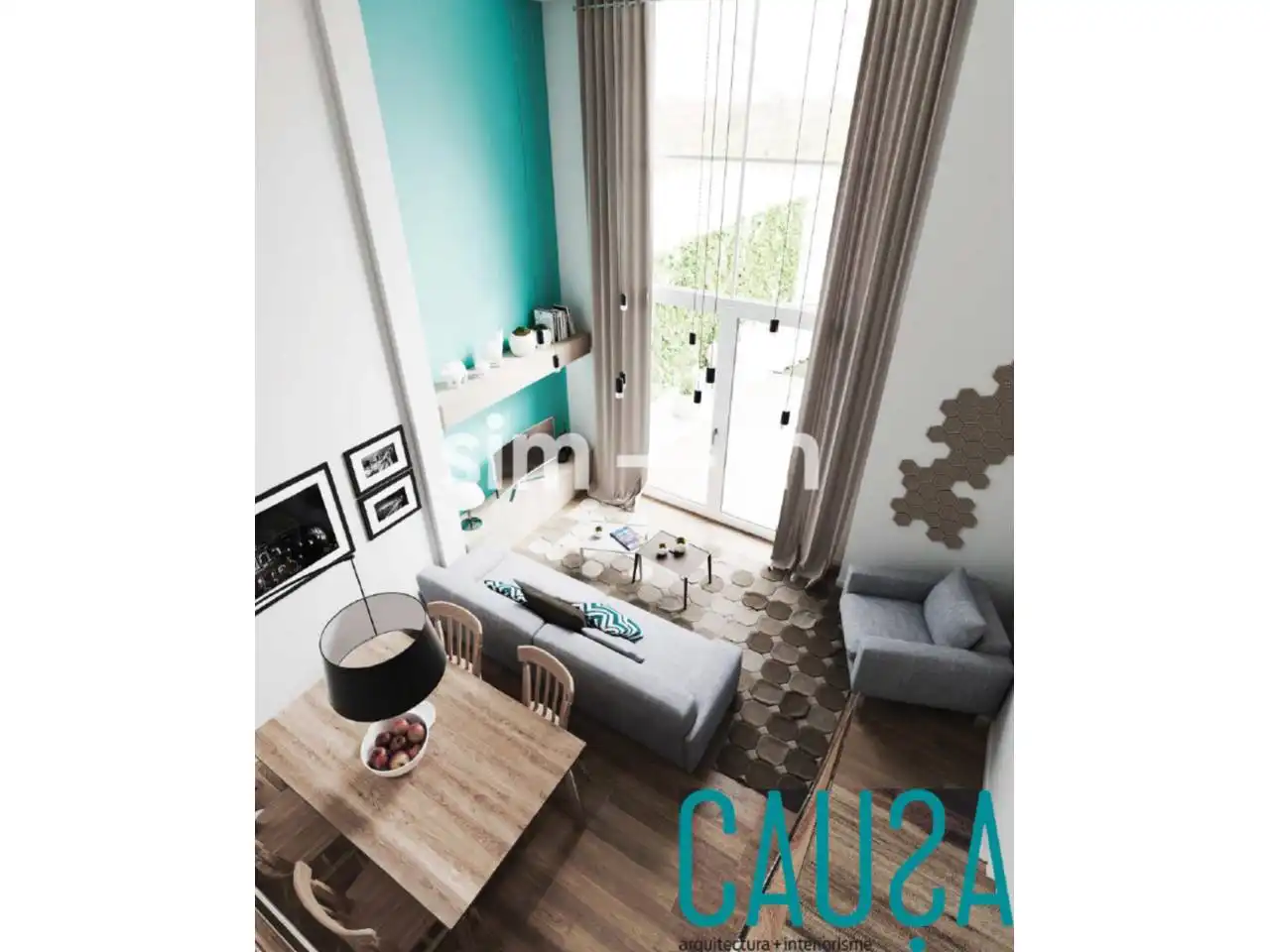 Wohnzimmer von Wohnung zum Verkauf in Vic mit Heizung, Privatgarten und Terrasse
