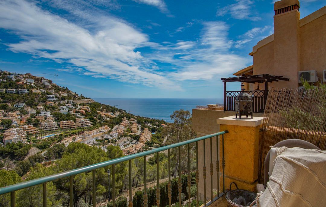 Exterior view of Single-family semi-detached for sale in Altea  with Swimming Pool