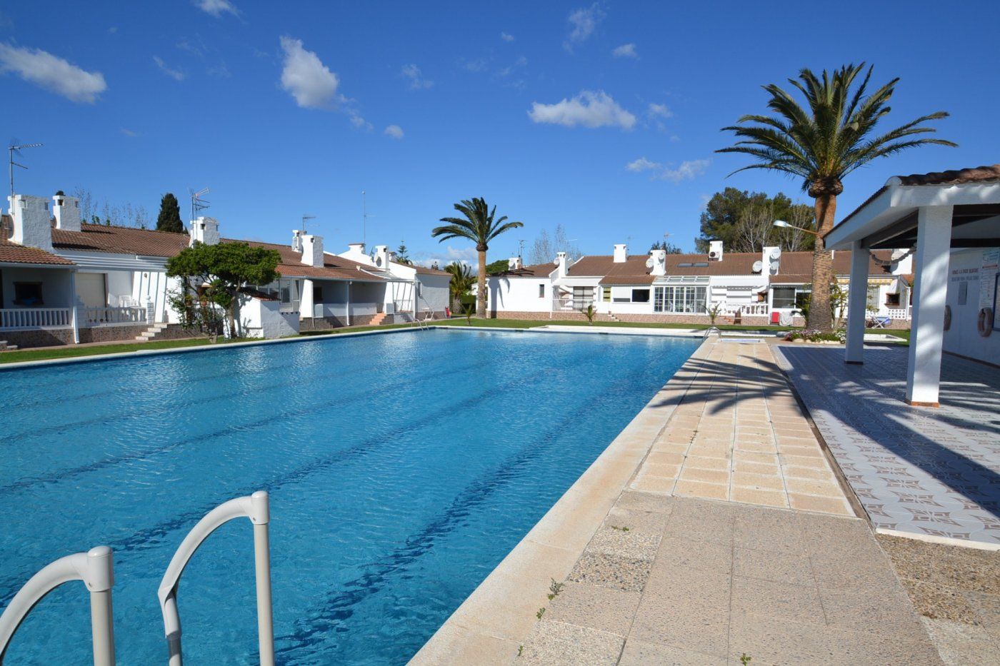 Swimming pool of Single-family semi-detached for sale in Deltebre  with Air Conditioner, Private garden and Terrace