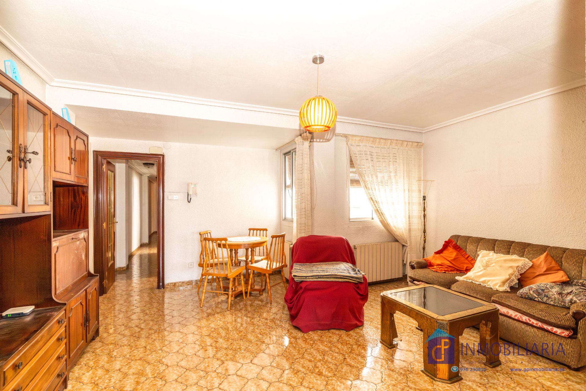 Living room of Flat for sale in  Zaragoza Capital  with Heating, Terrace and Washing machine