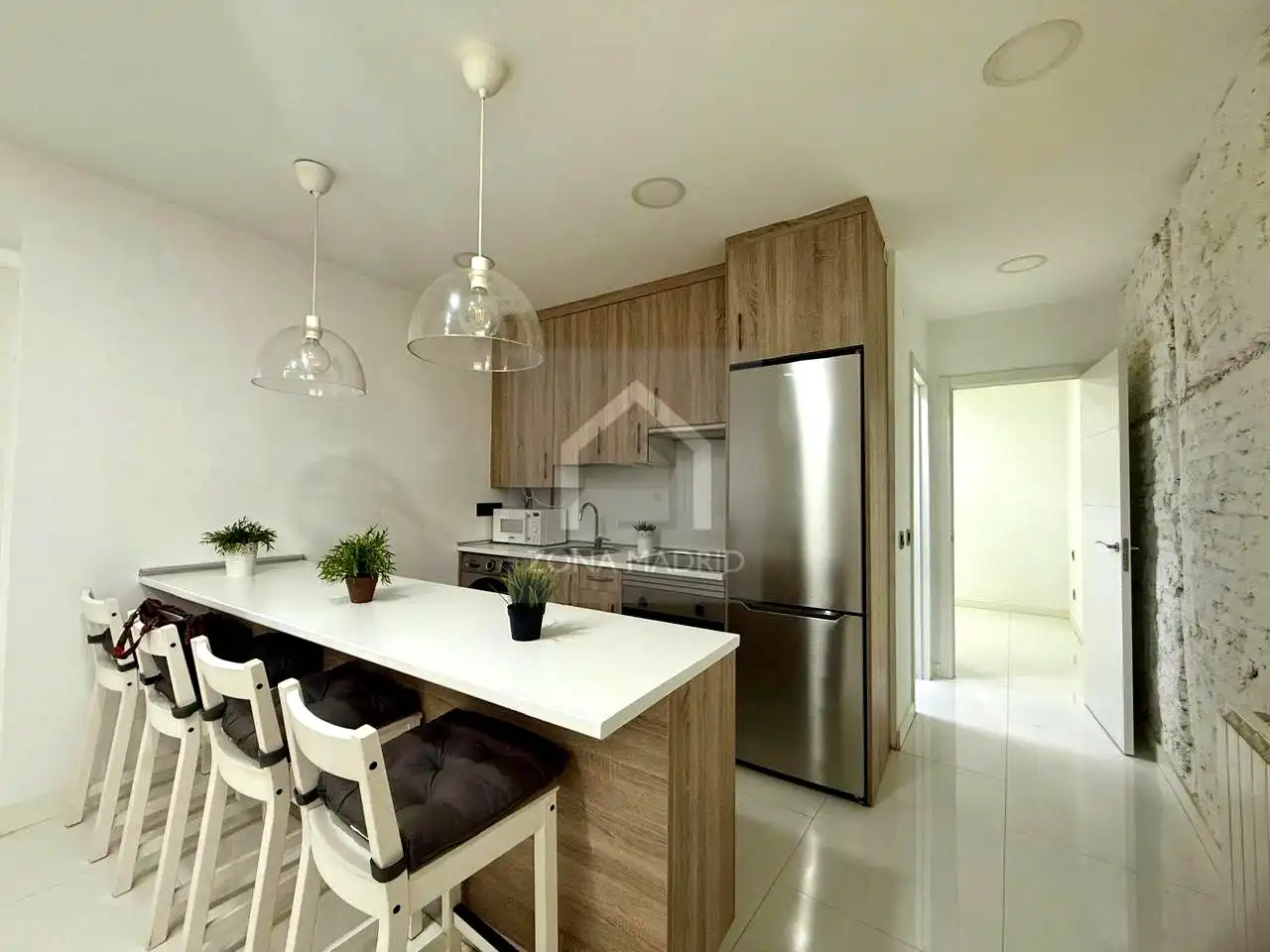 Cocina de Piso de alquiler en Madrid con Aire acondicionado y Amueblado