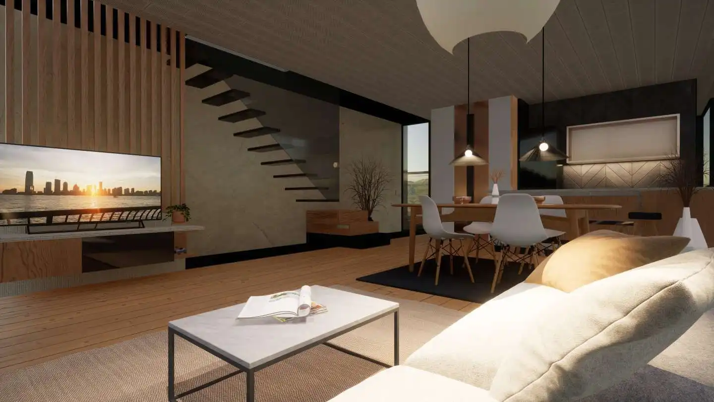 Sala d'estar de Finca rústica en venda en Siero