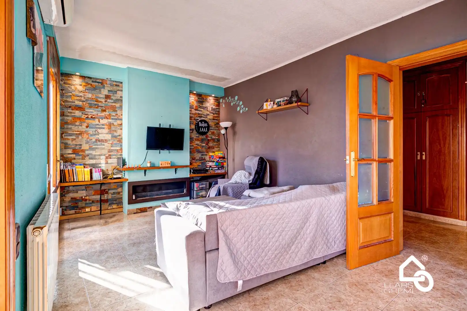 Sala de estar de Piso en venta en Igualada con Calefacción, Terraza y Trastero