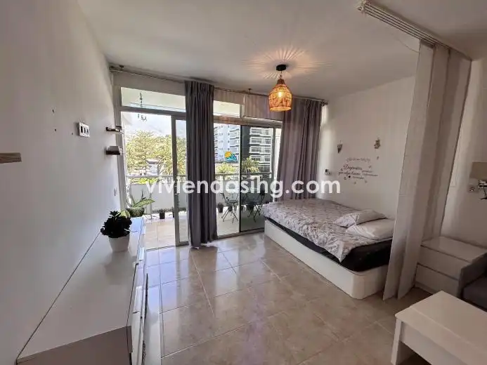 Schlafzimmer von Wohnung zum Verkauf in Puerto de la Cruz mit Terrasse, Möbliert und Waschmaschine