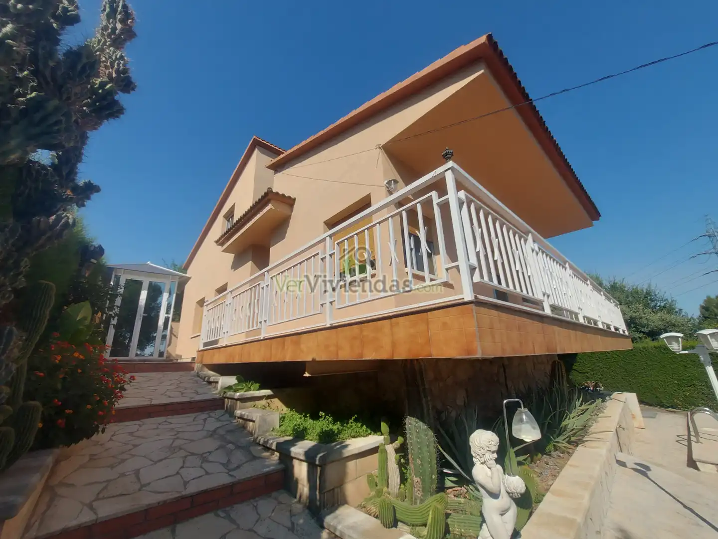 Vista exterior de Casa o xalet en venda en Piera amb Calefacció, Jardí privat i Terrassa