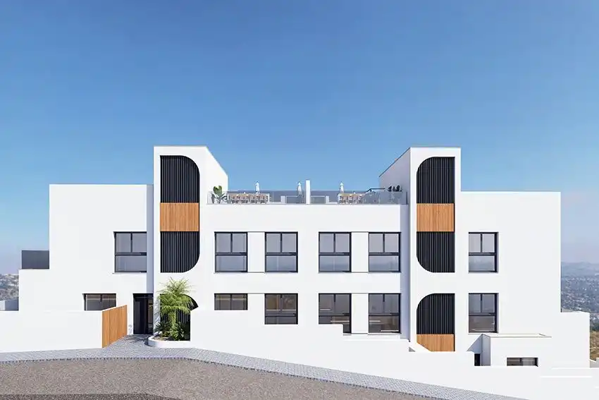 Vista exterior de Àtic en venda en Benijófar amb Piscina comunitària
