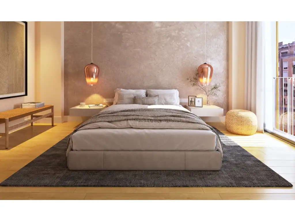 Dormitori de Apartament en venda en  Palma de Mallorca amb Aire condicionat, Jardí privat i Terrassa