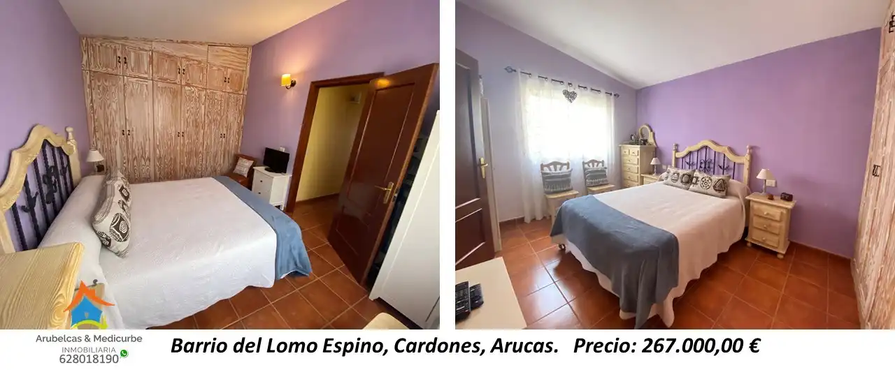 Habitación de Casa adosada en venta en Arucas con Balcón