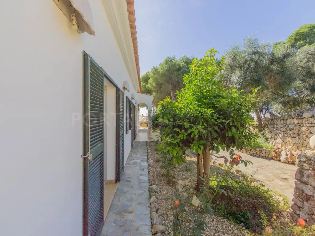 Vista exterior de Casa o chalet en venta en Sant Lluís con Calefacción, Jardín privado y Piscina