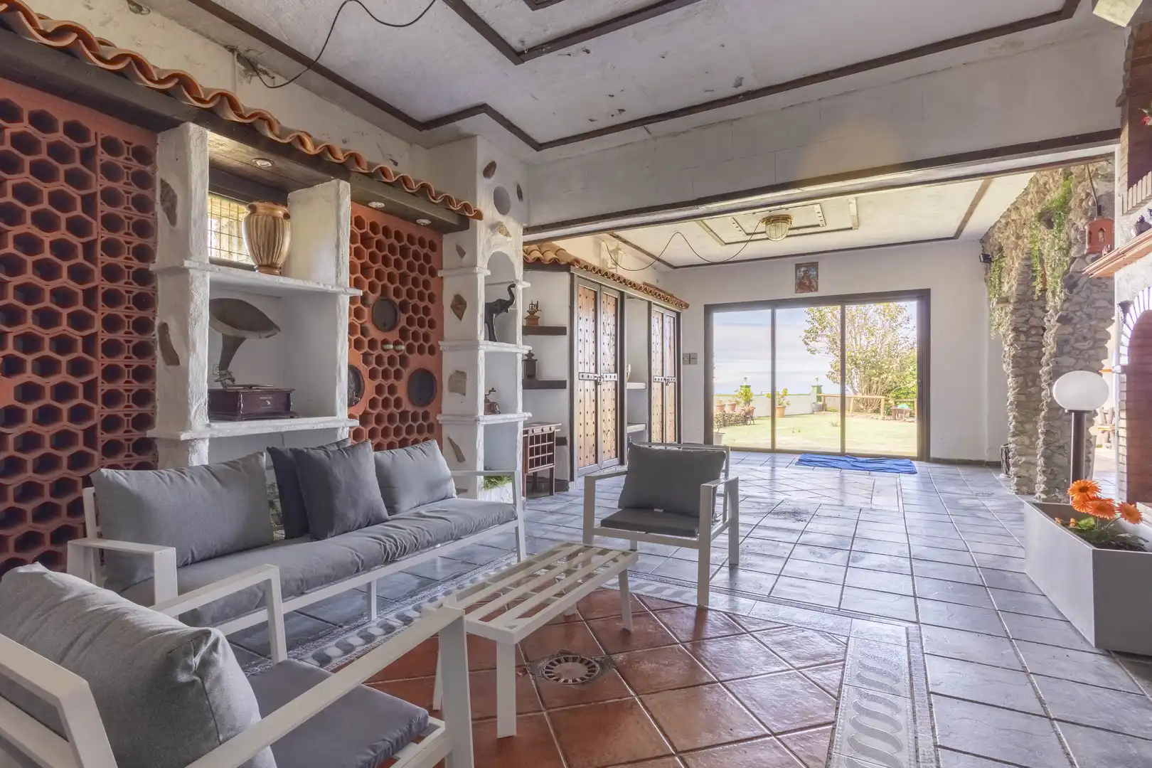 Sala de estar de Finca rústica en venta en San Juan de la Rambla con Terraza