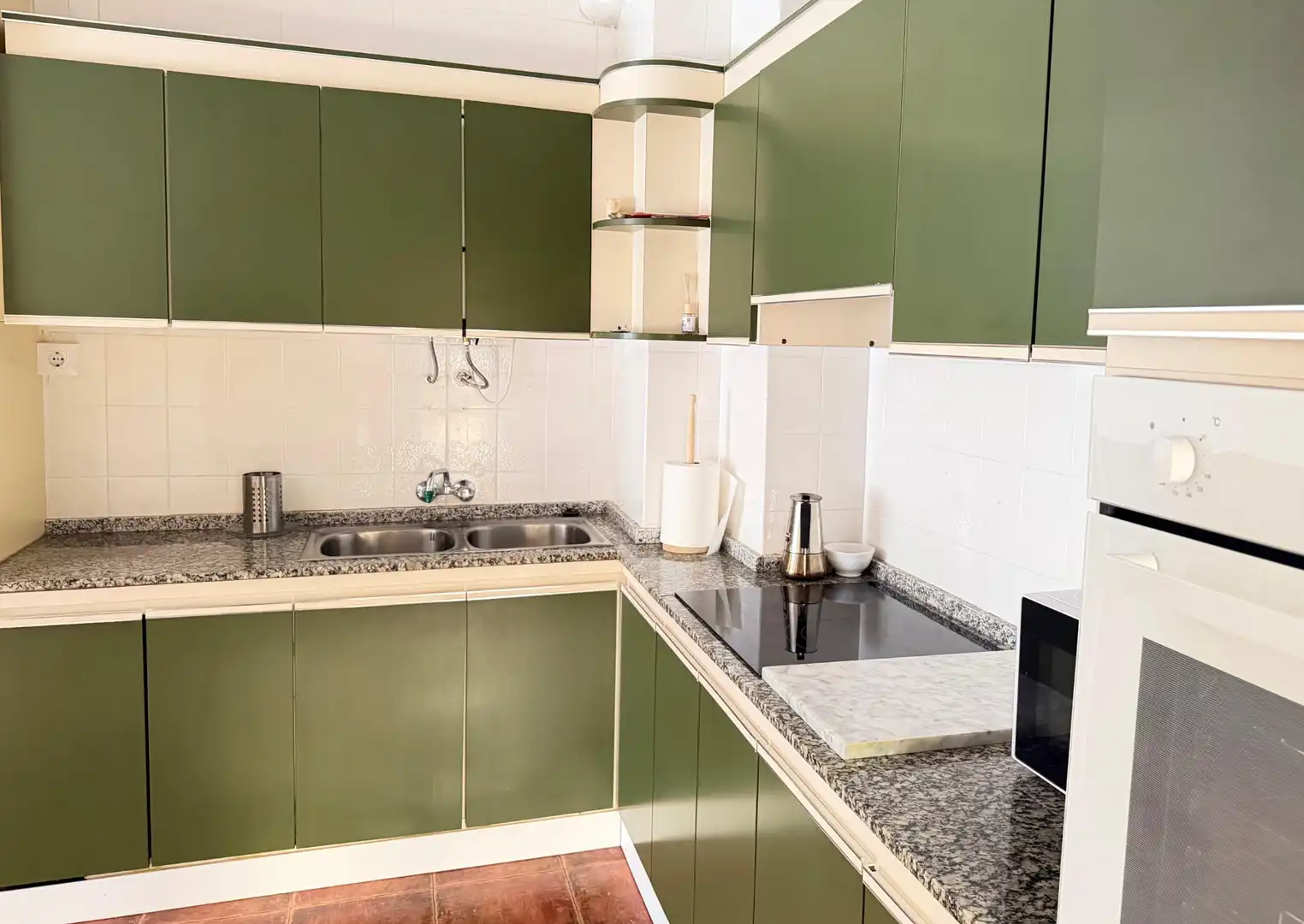 Küche von Wohnung zur Miete in Águilas mit Klimaanlage, Möbliert und Balkon
