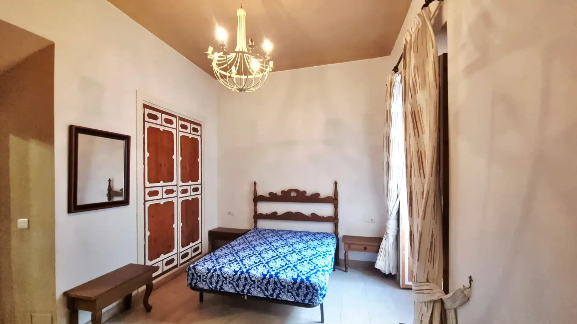 Schlafzimmer von Wohnung zur Miete in Málaga mit Möbliert