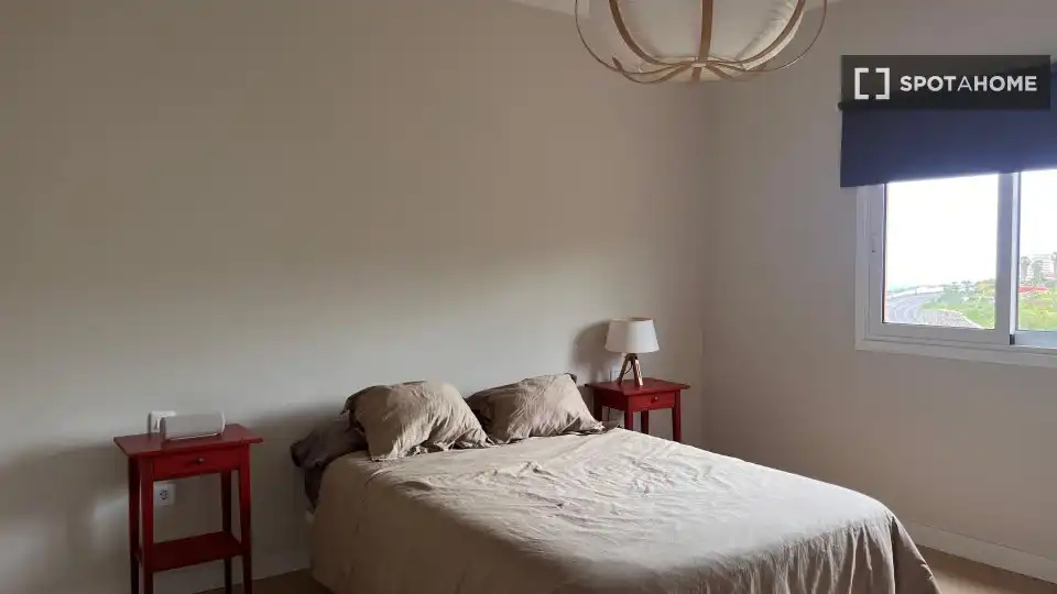 Dormitori de Apartament per a compartir en Los Realejos amb Aire condicionat, Terrassa i Moblat