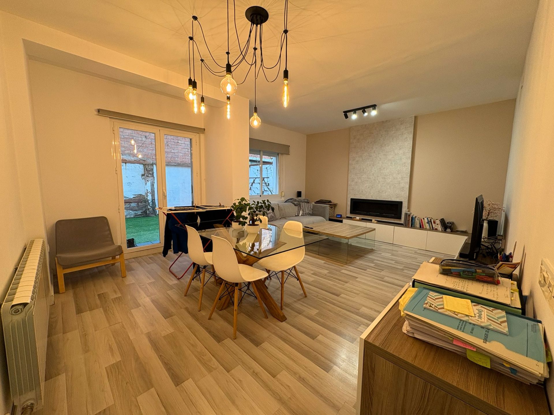 Living room of Planta baja for sale in  Lleida Capital  with Air Conditioner, Heating and Private garden