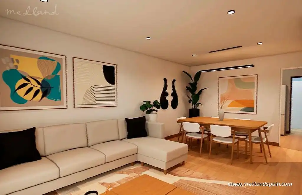 Sala d'estar de Casa adosada en venda en Antas amb Terrassa