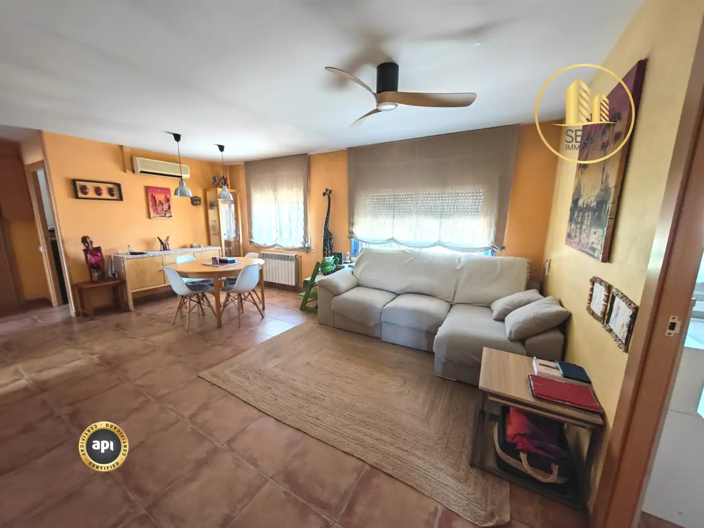 Sala de estar de Piso en venta en Terrassa con Aire acondicionado, Calefacción y Balcón
