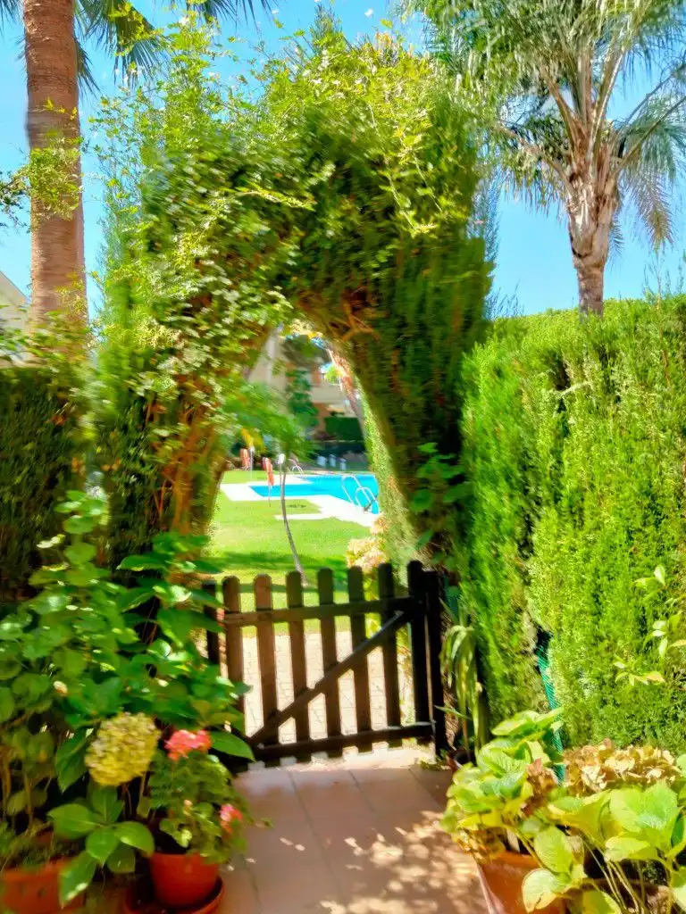 Jardín de Casa adosada en venta en Islantilla con Piscina comunitaria