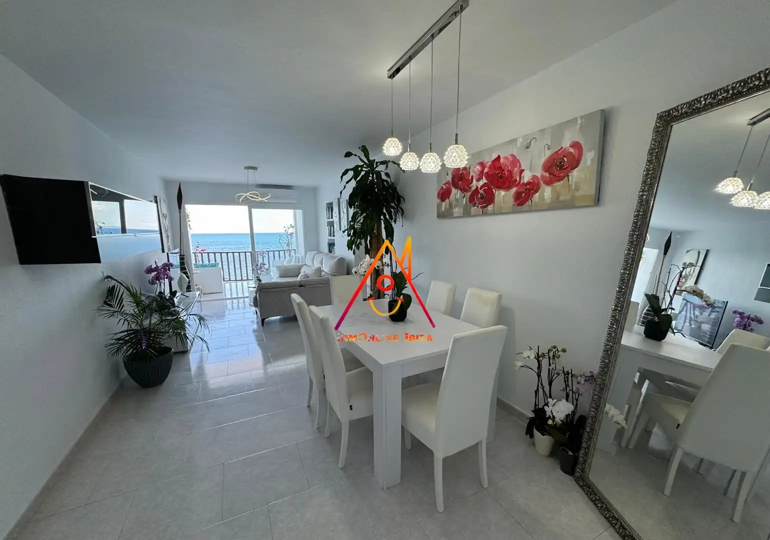 Dining room of Flat for rent in Eivissa  with Terrace, Furnished and Oven