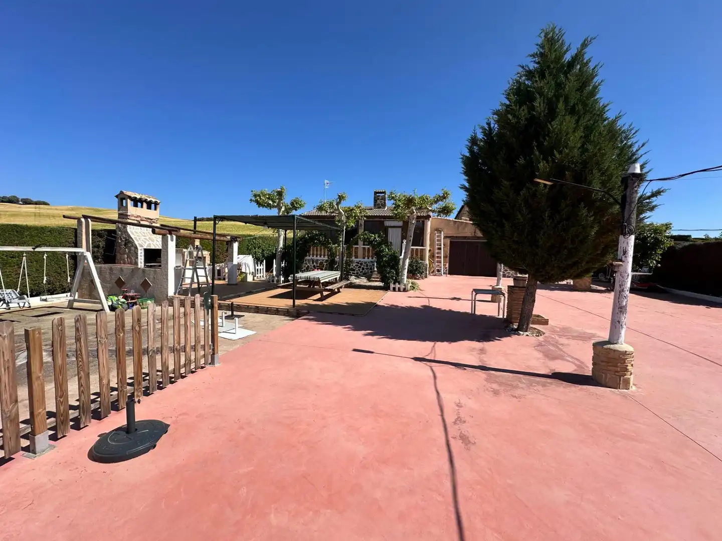 Garden of Houses for sale in Villar de Olalla  with Air Conditioner, Heating and Private garden