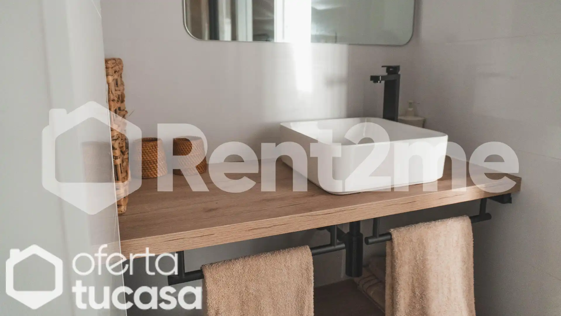 Badezimmer von Wohnung zum Verkauf in Illán de Vacas mit Klimaanlage und Privatgarten