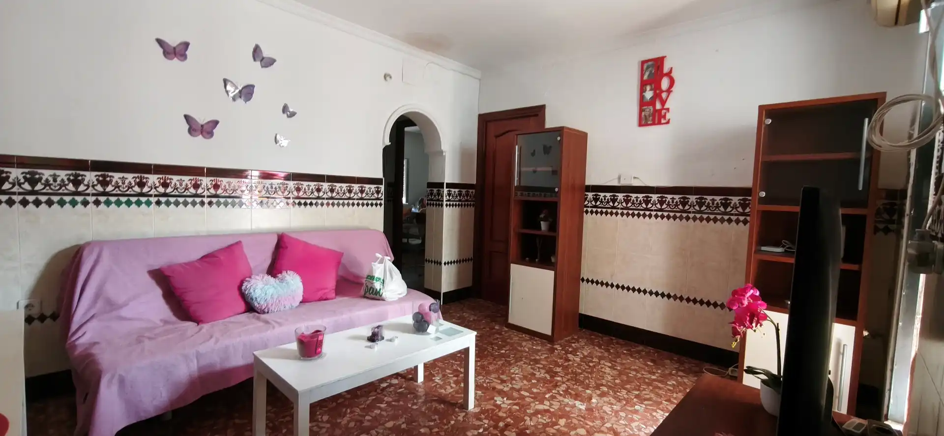Sala d'estar de Casa adosada en venda en Camas