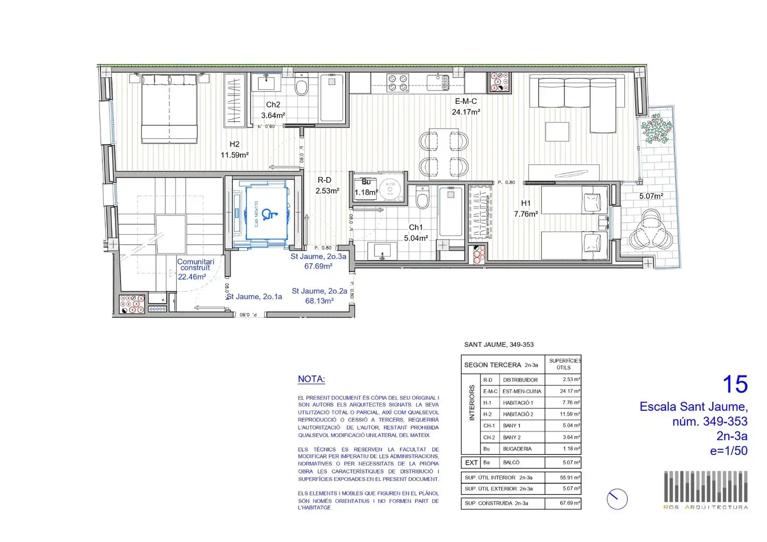 Appartamento con terrazza in vendita a Carrer Sant Jaume 349, imagen 6