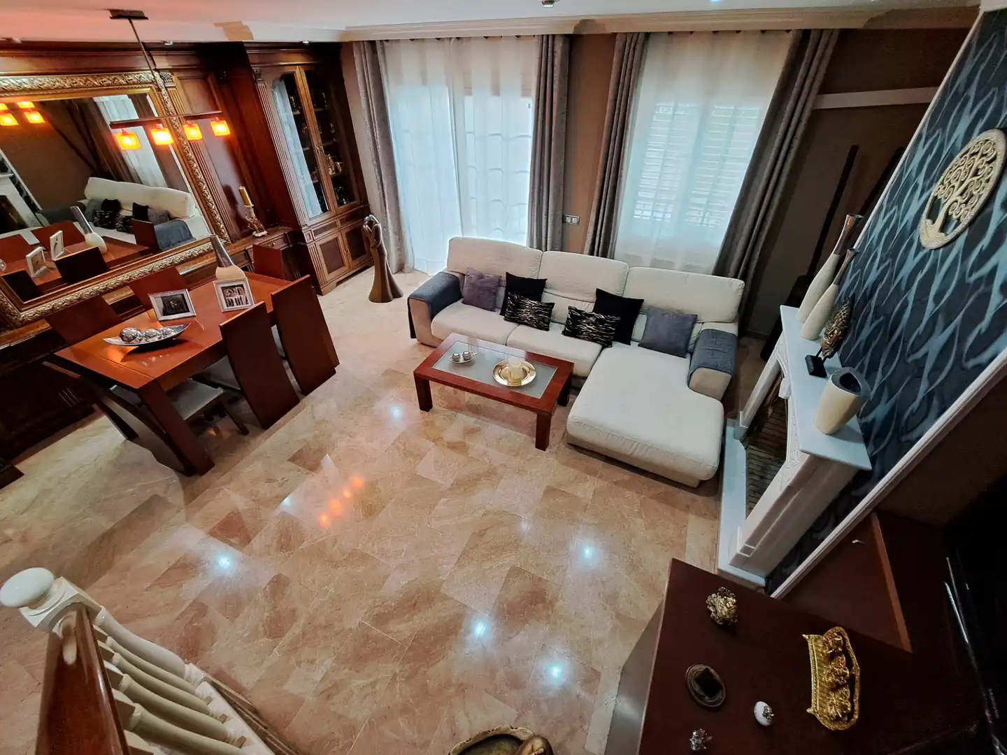 Sala d'estar de Casa adosada en venda en Mataró amb Aire condicionat, Calefacció i Jardí privat
