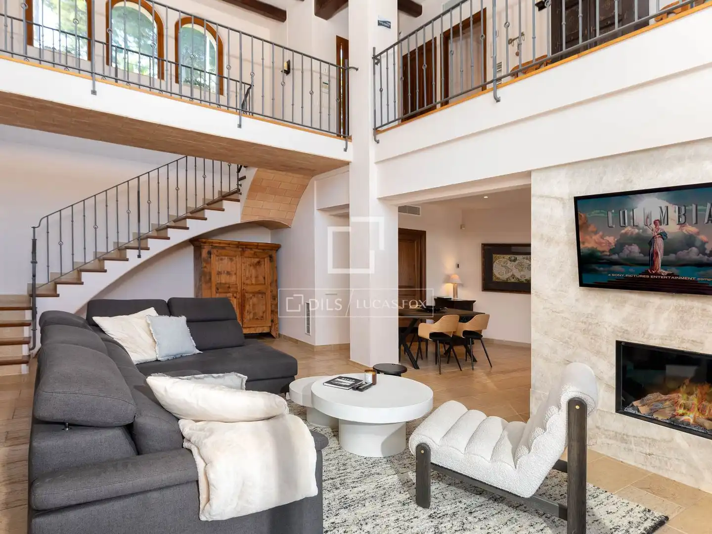 Living room of Houses for sale in Begur  with Air Conditioner, Heating and Private garden
