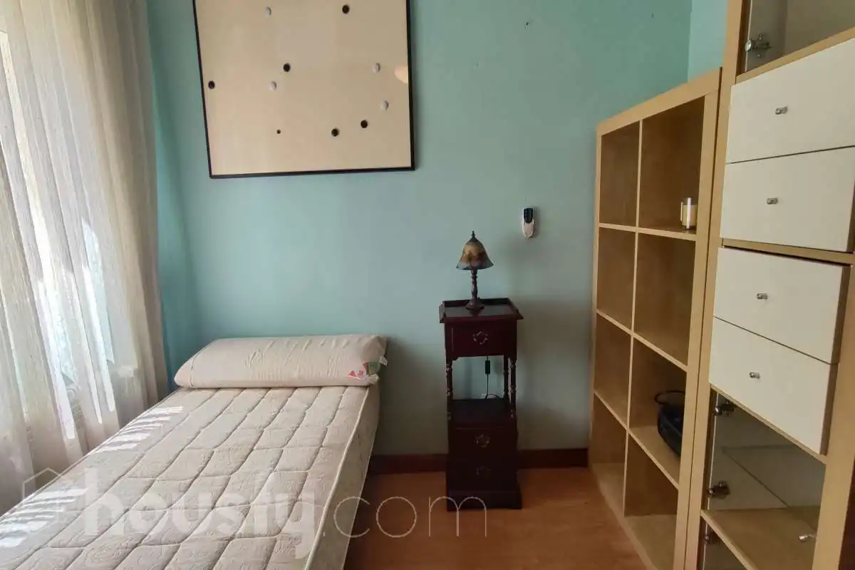 Bedroom of Flat for rent in Madrid  with Air Conditioner, Heating and Parquet flooring