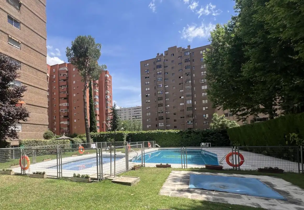 Swimming pool of Flat for rent in Madrid  with Air Conditioner, Heating and Swimming Pool