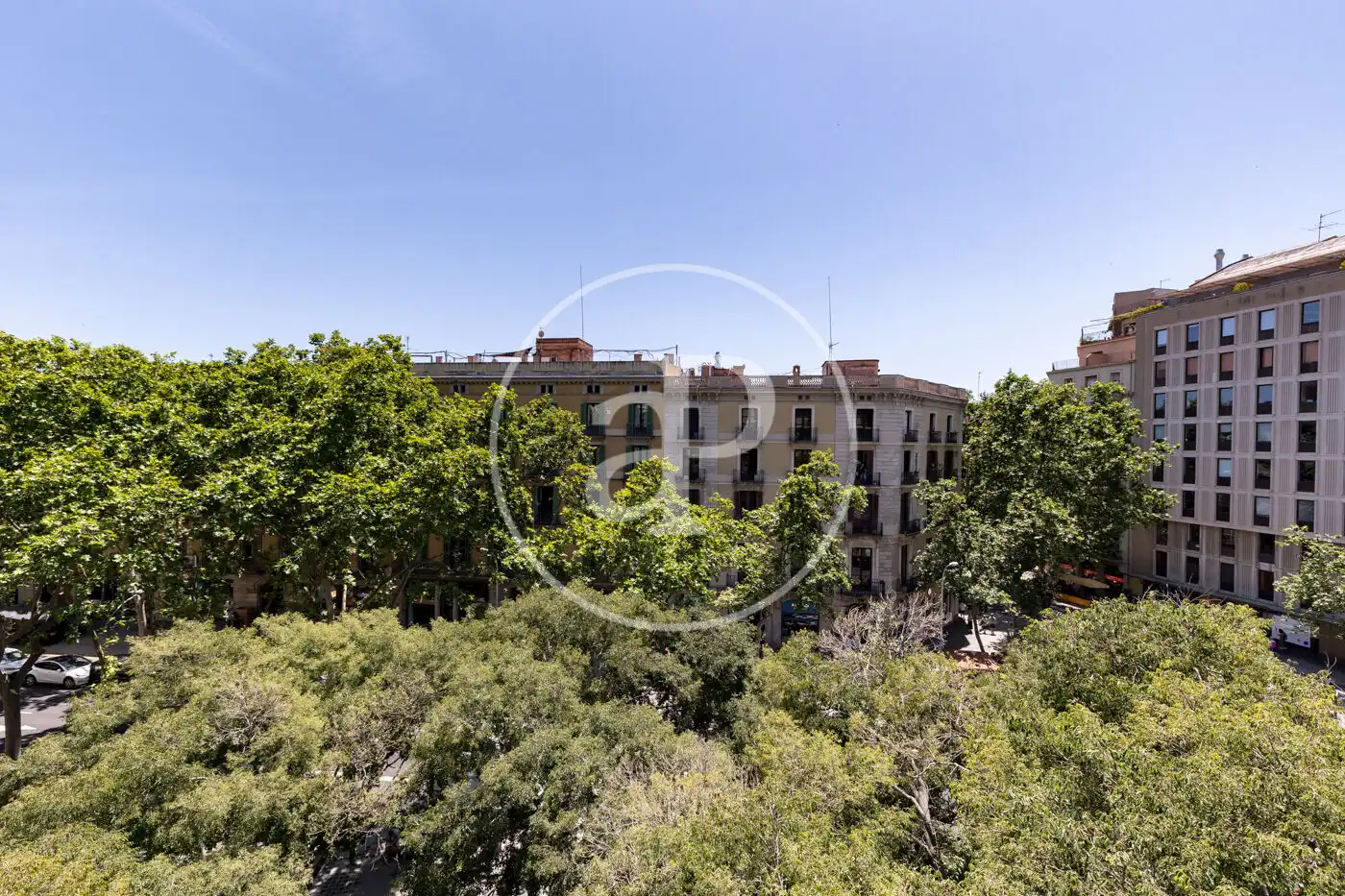 Außenansicht von Wohnung zur Miete in Barcelona mit Klimaanlage, Heizung und Möbliert