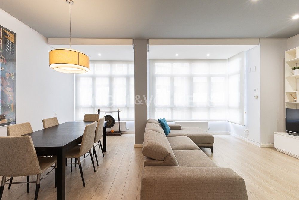 Living room of Apartment to rent in  Valencia Capital  with Air Conditioner, Heating and Furnished