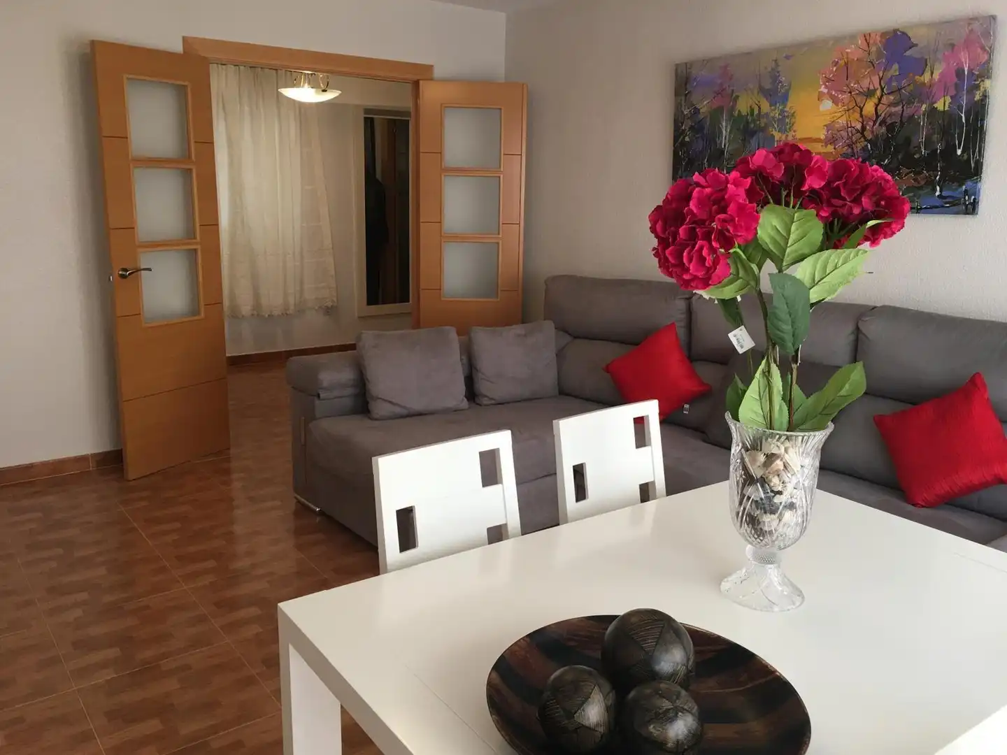 Sala de estar de Piso en venta en El Ejido con Balcón