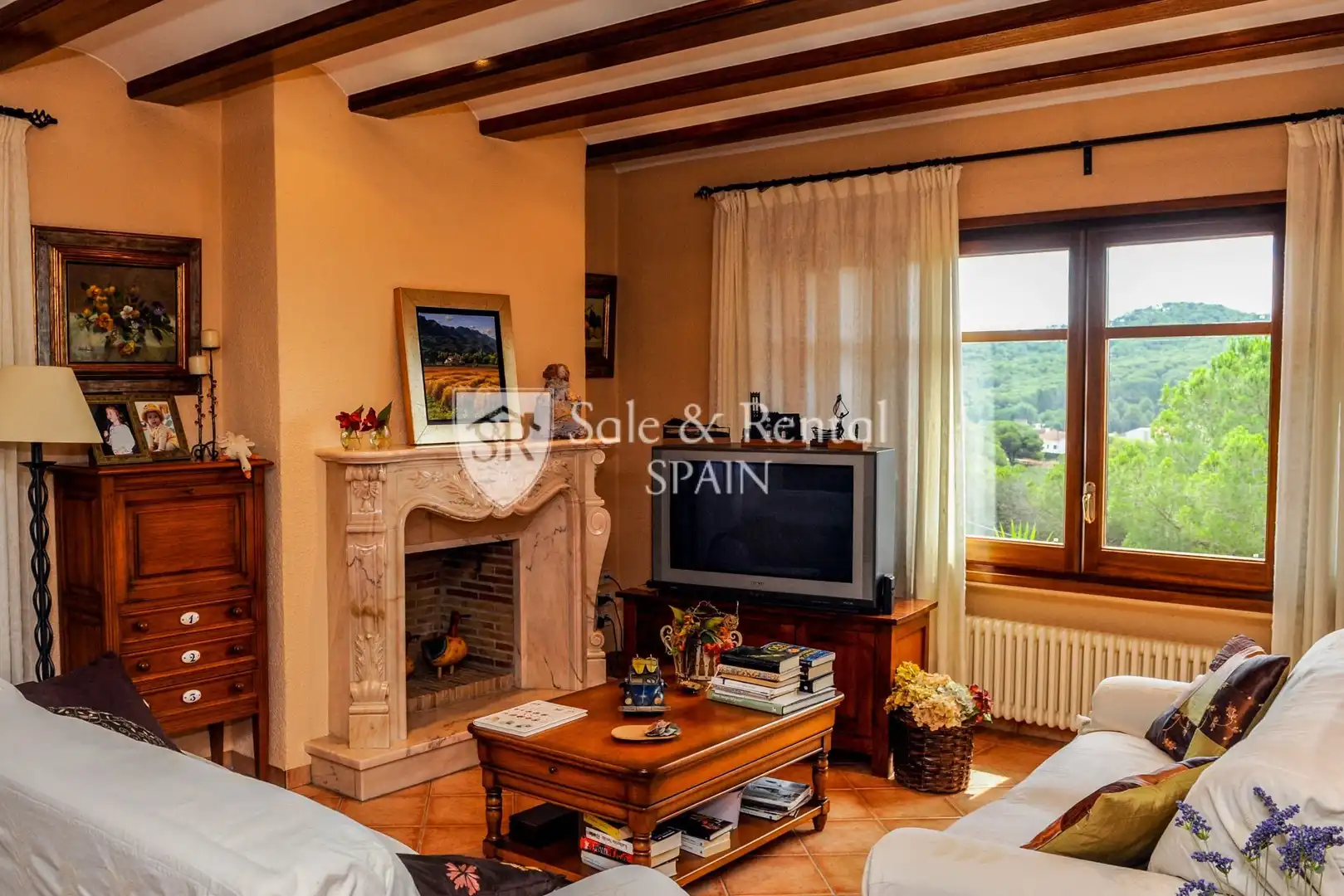 Sala de estar de Casa o chalet en venta en Blanes con Calefacción, Jardín privado y Terraza