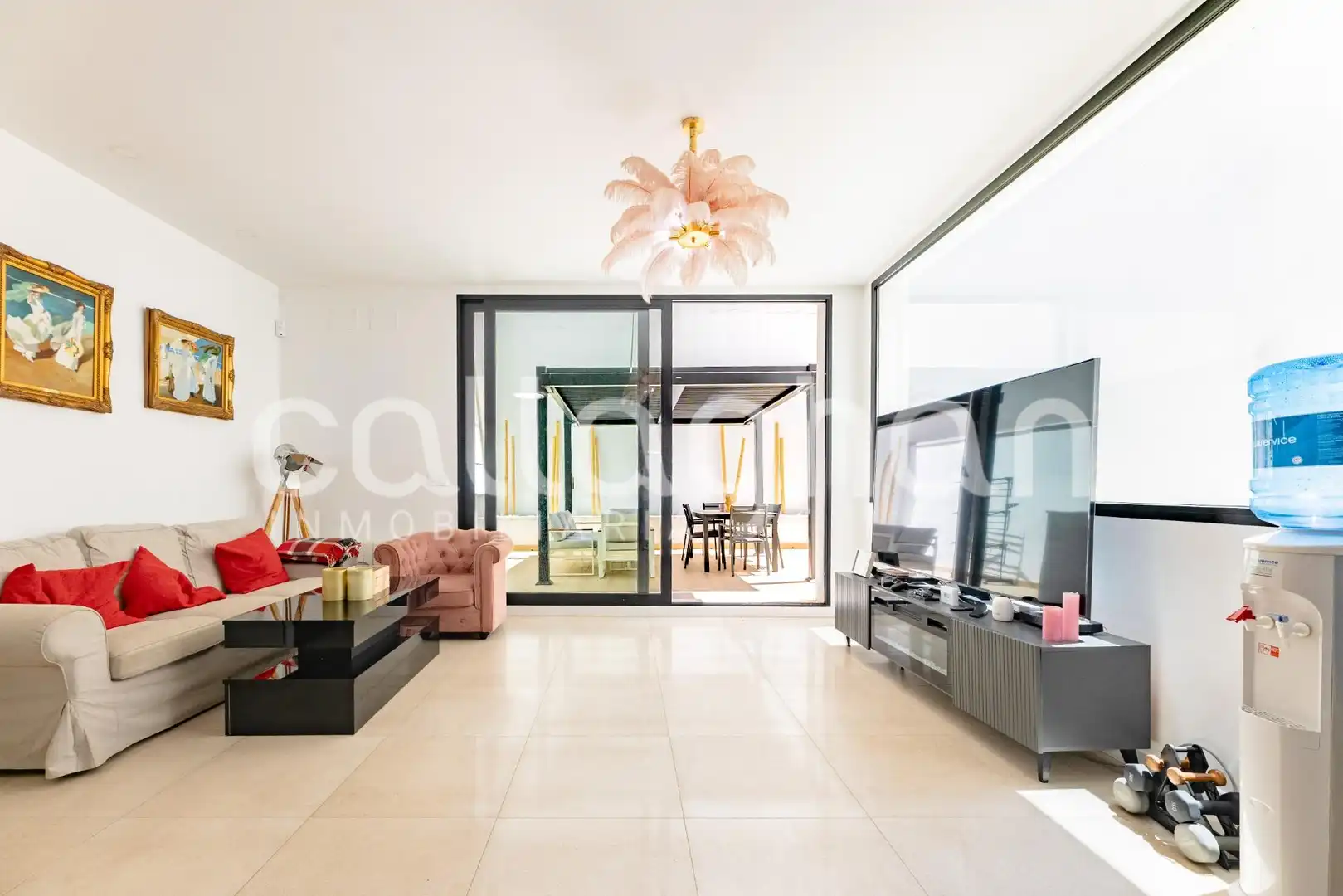 Sala d'estar de Planta baixa en venda en Valencia amb Aire condicionat, Calefacció i Jardí privat