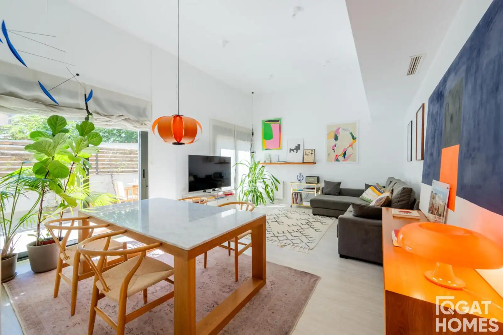 Sala de estar de Piso en venta en Sant Cugat del Vallès con Aire acondicionado, Calefacción y Terraza