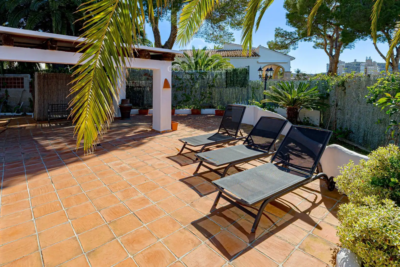 Terraza de Casa o chalet en venta en Moraira con Aire acondicionado, Calefacción y Jardín privado