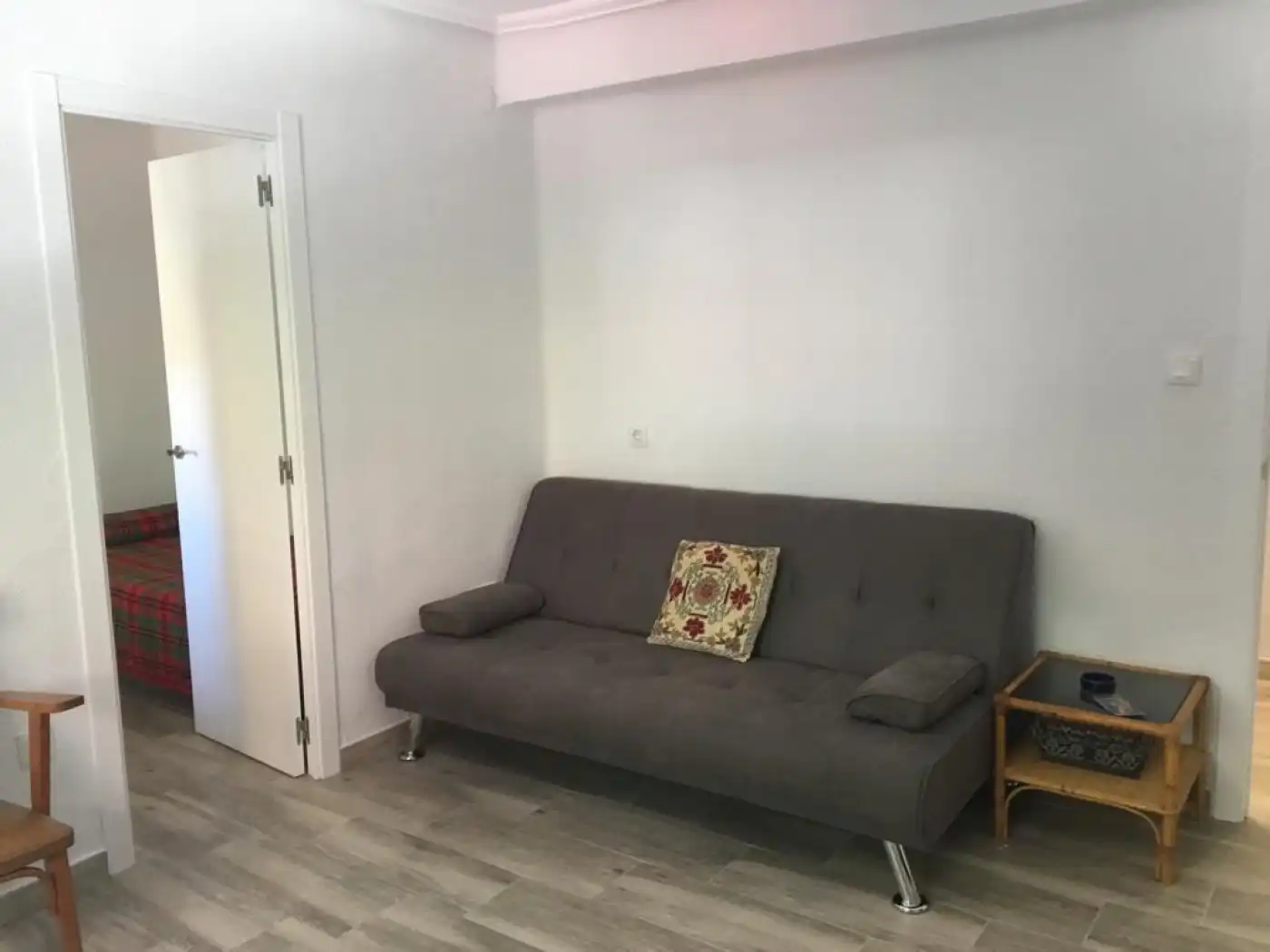 Sala d'estar de Pis de lloguer en Valencia amb Terrassa, Moblat i Balcó