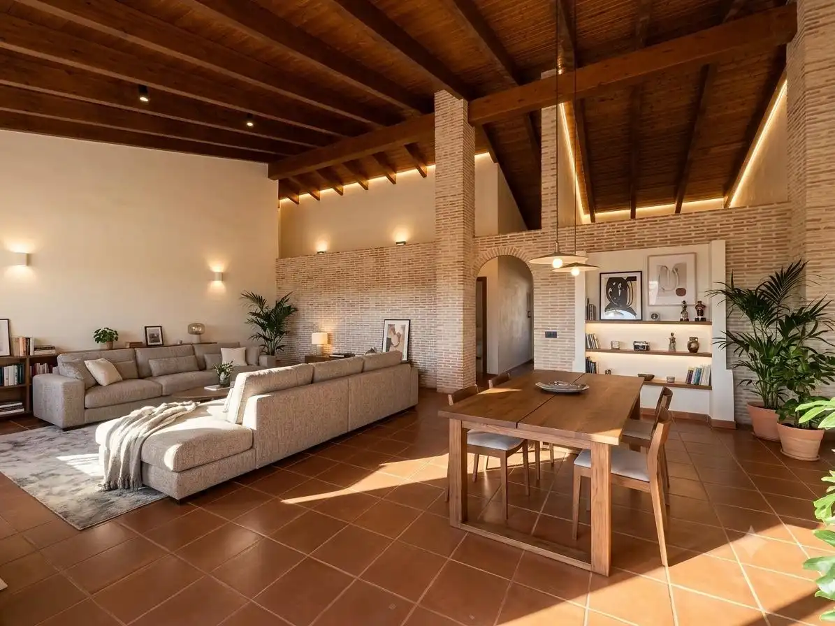 Sala de estar de Casa o chalet en venta en L'Énova con Jardín privado, Terraza y Trastero