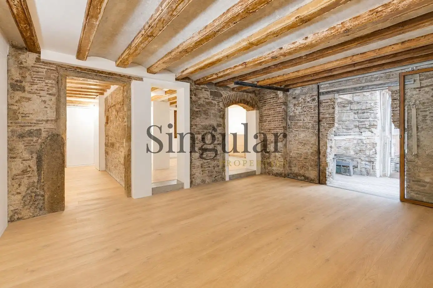 Sala de estar de Dúplex en venta en Barcelona con Calefacción, Terraza y Trastero