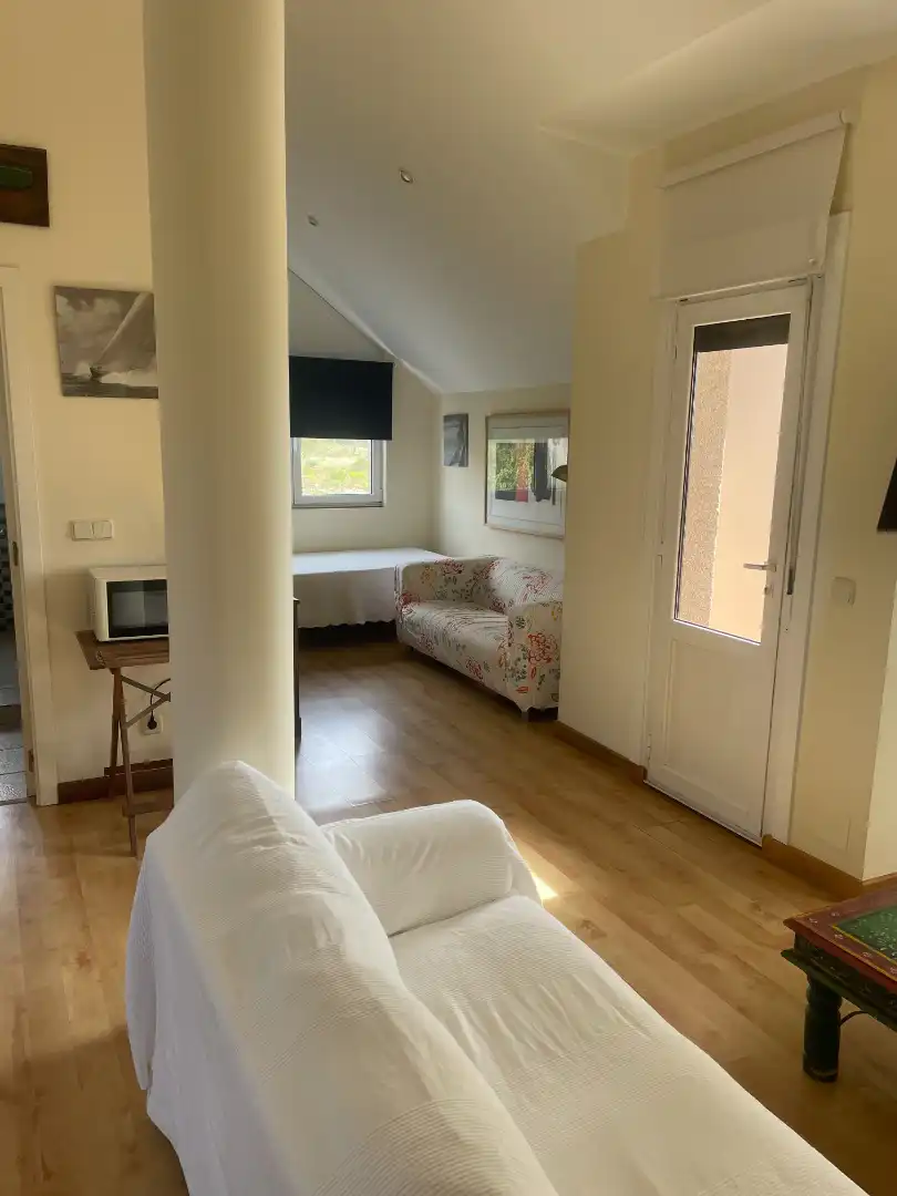 Sala de estar de Ático en venta en Ribeira con Terraza, Trastero y Amueblado