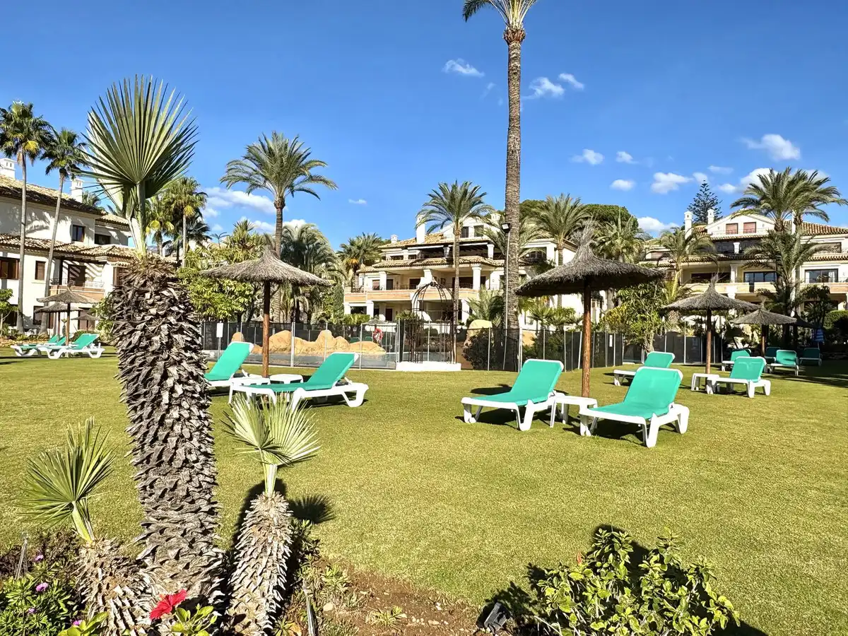 Garden of Flat for sale in Marbella  with Terrace, Storage room and Swimming Pool