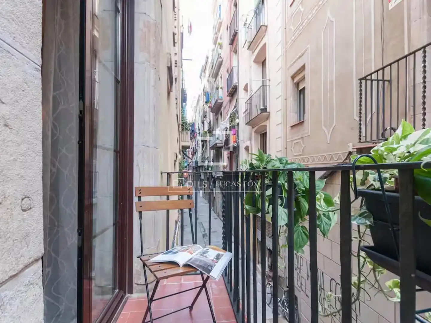 Balcony of Flat for sale in Barcelona  with Air Conditioner, Parquet flooring and Furnished