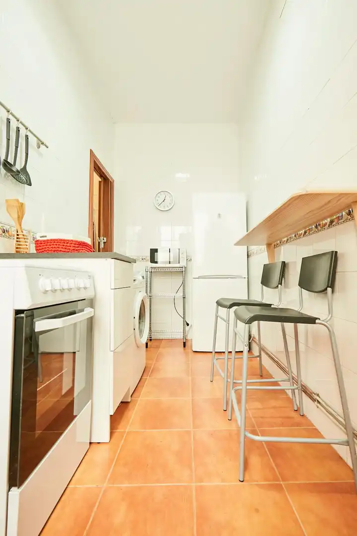 Kitchen of Flat for rent in Madrid  with Heating, Furnished and Washing machine
