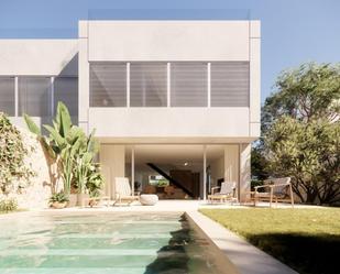 Exterior view of Single-family semi-detached for sale in Santa Margalida  with Air Conditioner, Heating and Private garden