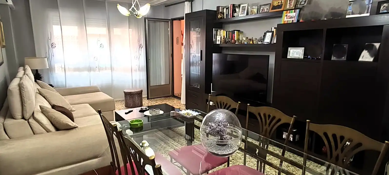 Sala d'estar de Pis en venda en Alicante / Alacant amb Aire condicionat i Terrassa