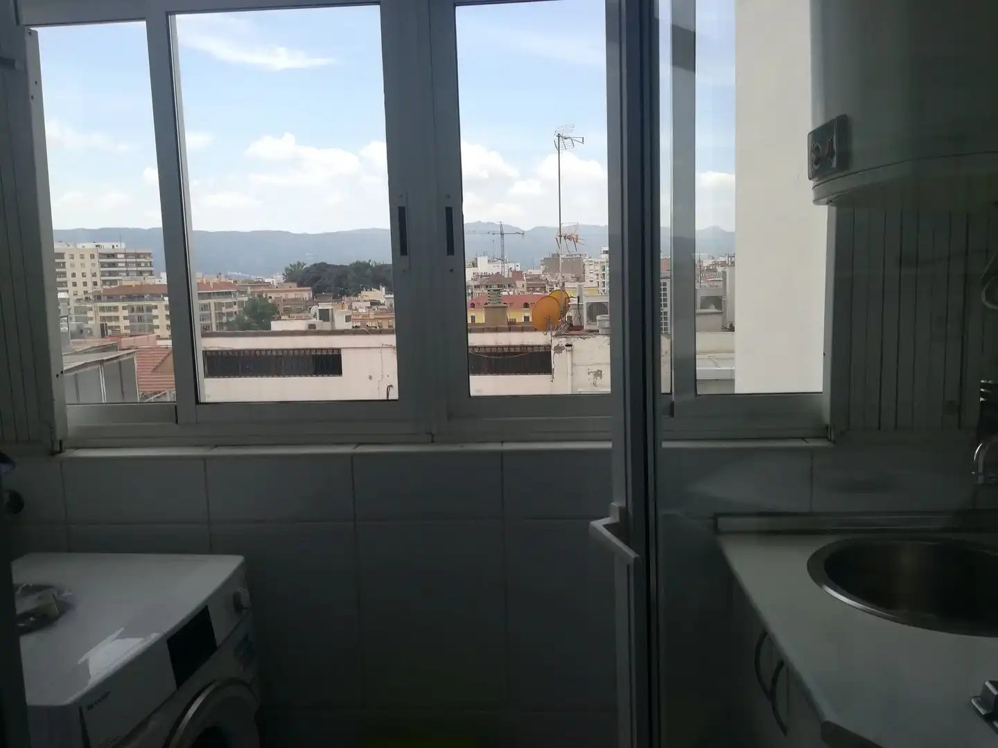 Schlafzimmer von Wohnung zur Miete in Murcia mit Klimaanlage, Parkett und Möbliert