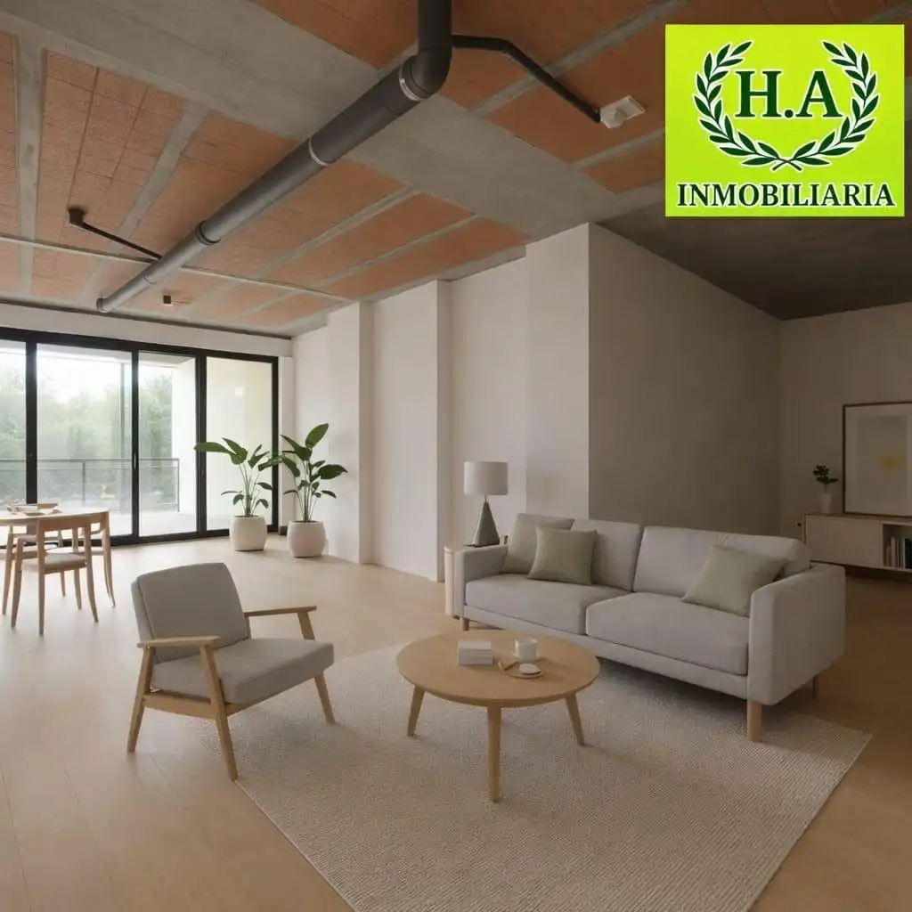 Sala de estar de Loft en venta en Pedrezuela