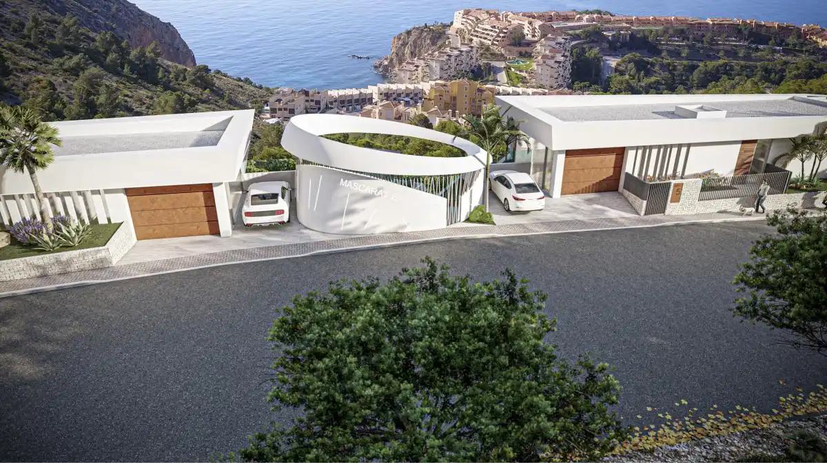 Vista exterior de Casa o xalet en venda en Calpe / Calp amb Jardí privat i Piscina