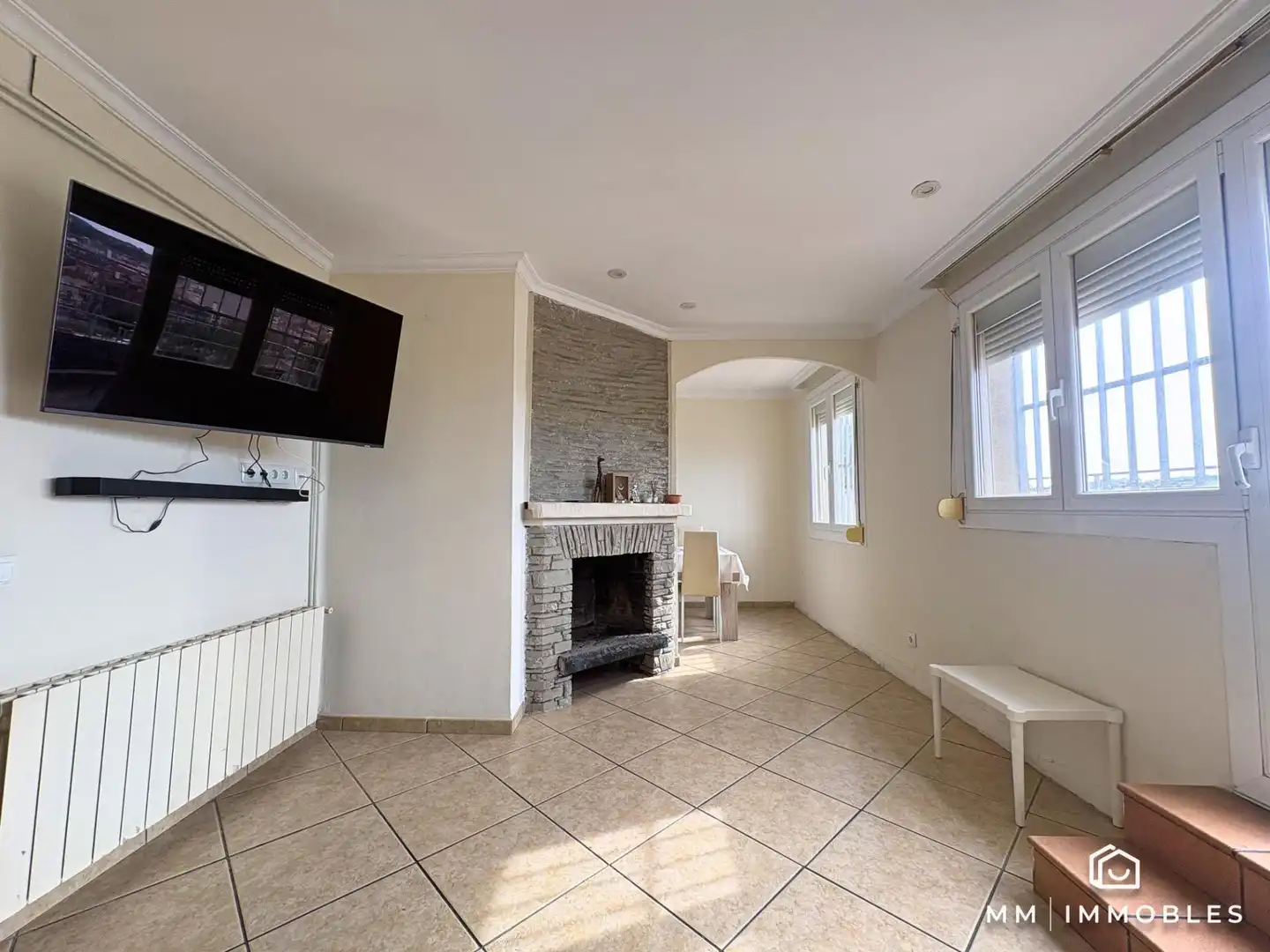 Wohnzimmer von Dachboden zum Verkauf in Granollers mit Terrasse